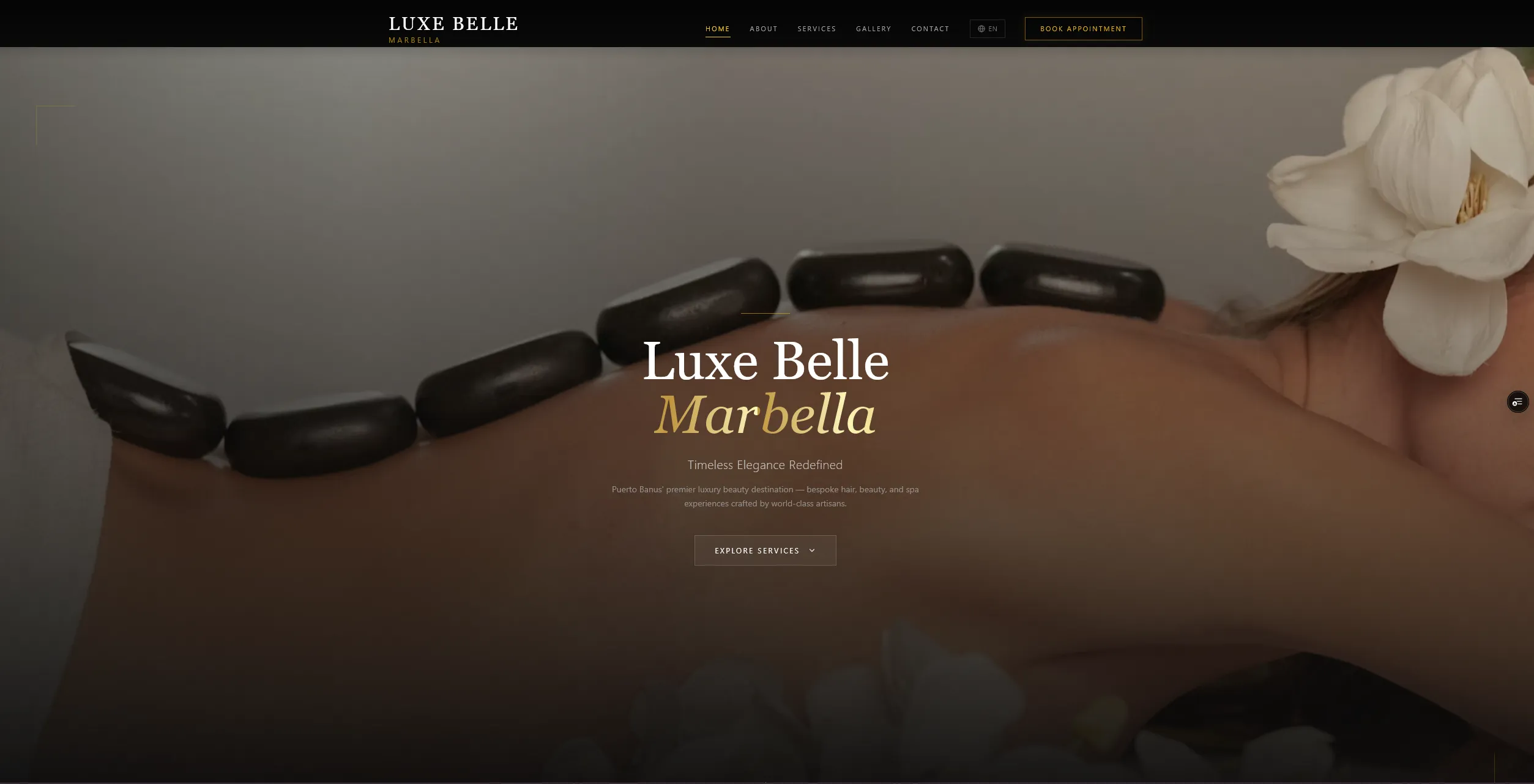 Luxe Belle - Coiffeur Webseite von Myfrendo
